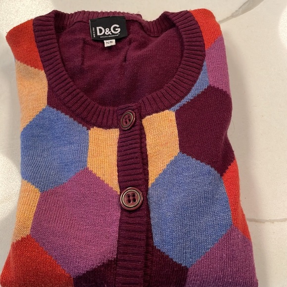 Dolce @ Gabbana argyle sweater/cardigan - Picture 8 of 8